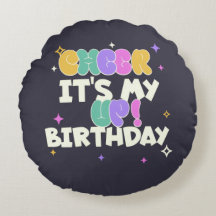 HOME DECOR BIRTHDAY CHEER UP ROUND PILLOW