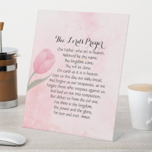 Home Decor Featuring The Lord's Prayer Pedestal Sign