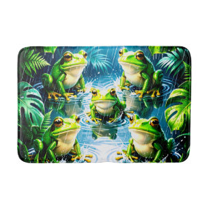 Home Decor Frogs Bath Mat