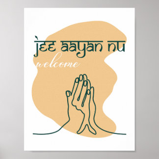 Home decor - 'Jee Aayan Nu' (Welcome) Poster