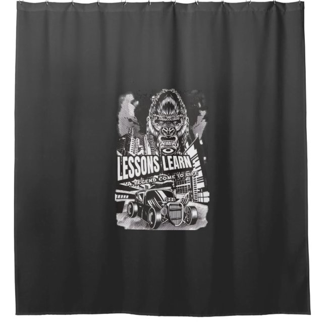 Home Decor Legendary Gorilla Shower Curtain  (Front)