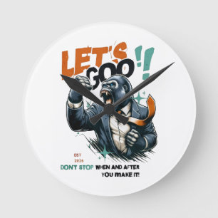 HOME DECOR LET'S GOO LESSONS LEARN WALL CLOCK 