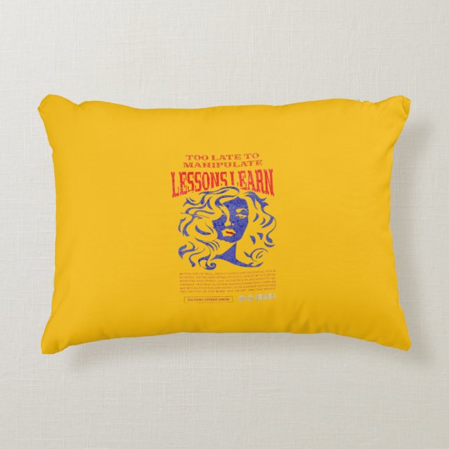 HOME DECOR MANIPULATE LESSONS LEARN ACCENT PILLOW  (Front)