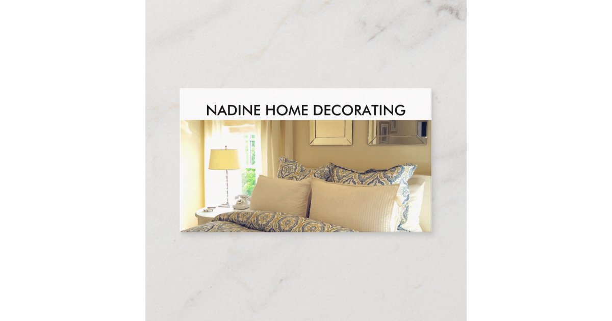 Home Decorating Business Card Zazzle