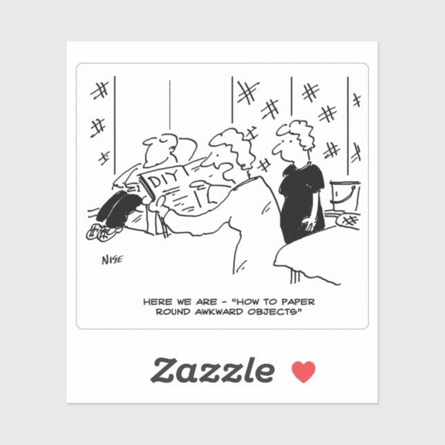 Home Decorating Cartoon. (Sheet)