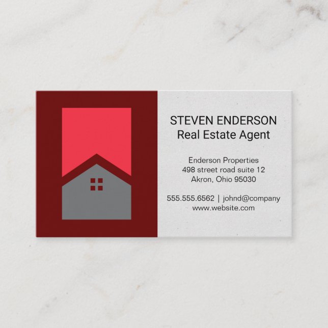 Home Design Icon | Realtor Business Card (Front)