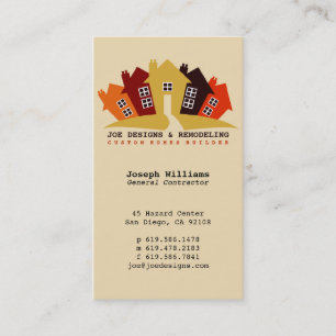 Home Design, Remodeling Construction Business Card