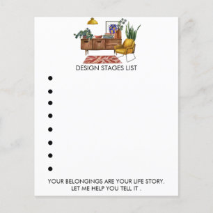 Home Design Staging Services Bullet List Quote Flyer