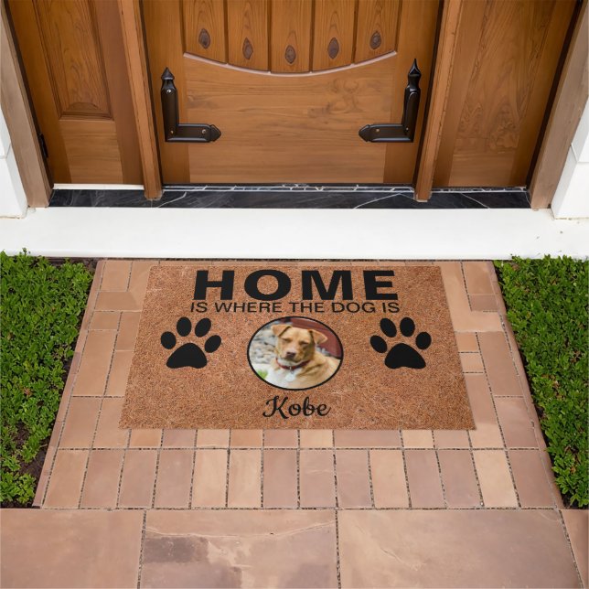 Home Dog Cat Lover Doormat (Outdoor)