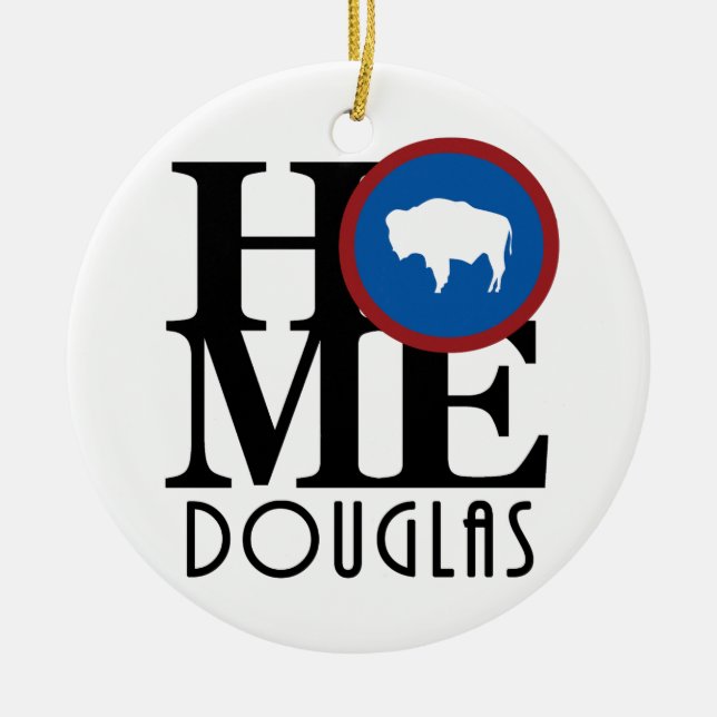 HOME Douglas Wyoming Ceramic Tree Decoration (Front)