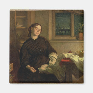 Home Dreams, 1869 (oil on canvas laid down on pane Magnet