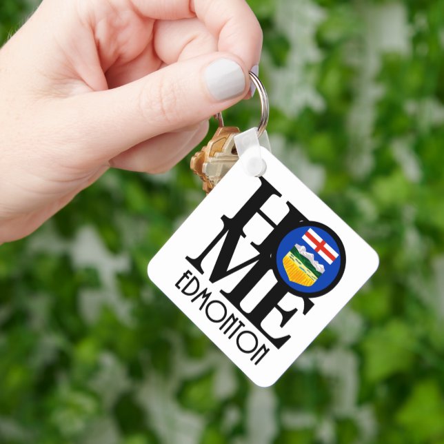 HOME Edmonton Canada Key Ring (Hand)