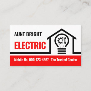 Home Electric Bulb Circuit  Business Card
