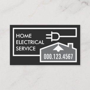 Home Electric Electrical Circuit Business Card