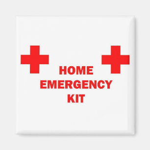 Home Emergency Kit Magnet