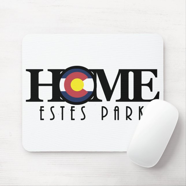 HOME Estes Park Colorado Mouse Mat (With Mouse)