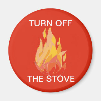 Home Fire Safety Stove Magnet