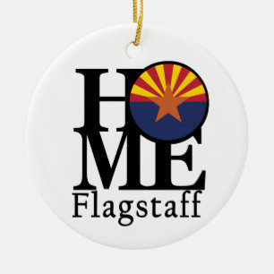 HOME Flagstaff Arizona Ceramic Tree Decoration