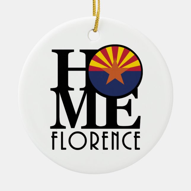 HOME Florence Arizona Ceramic Tree Decoration (Front)