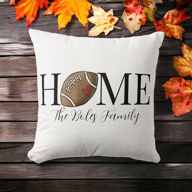 Home Football Family Name Cushion (Creator Uploaded)