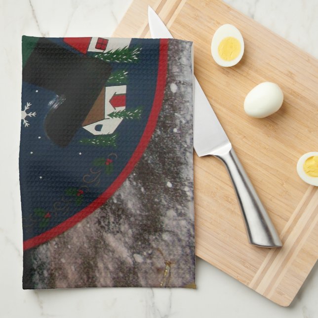 Home For Christmas Latest Amazing cool Kitchen Tea Towel (Quarter Fold)