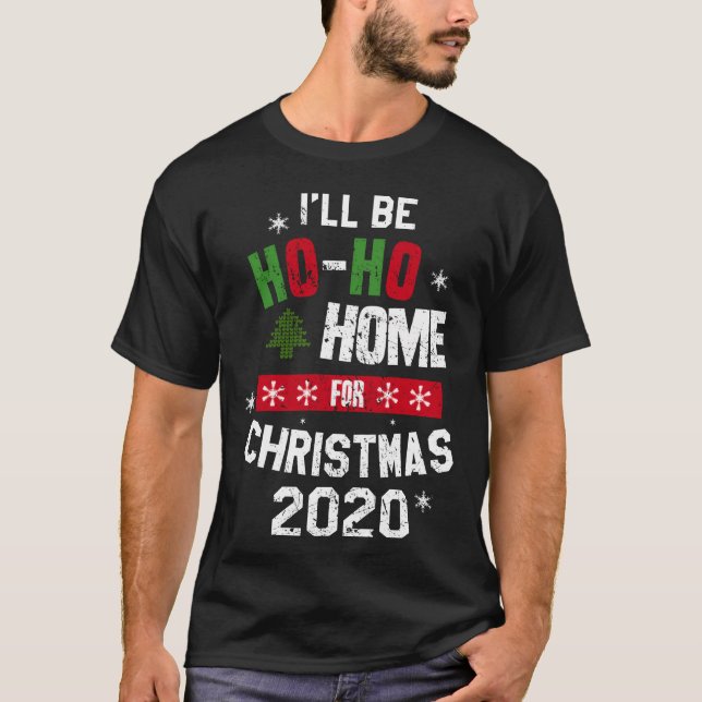 Home For Christmas retro T-Shirt (Front)