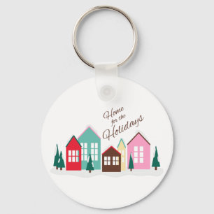Home For Holidays Key Ring