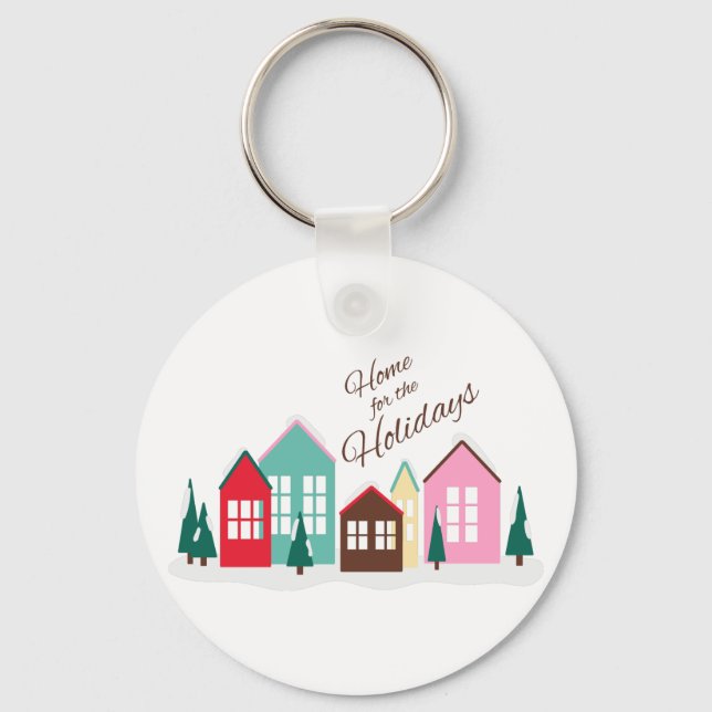 Home For Holidays Key Ring (Front)