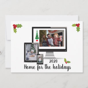Home for the Holidays 2020 Zoom Computer Holiday Card
