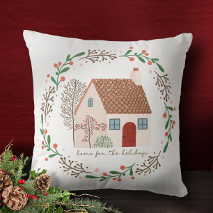 Home for the Holidays Christmas Cushion