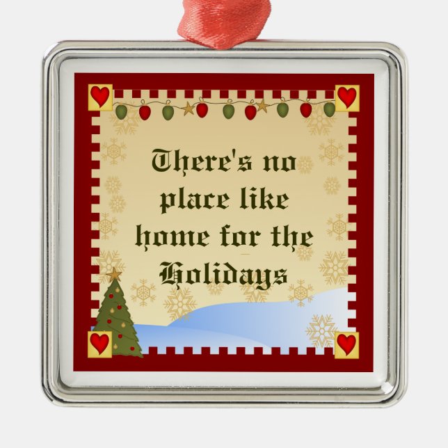 Home For The Holidays | Christmas Ornament (Front)