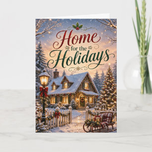 Home for the Holidays Christmas Party Card