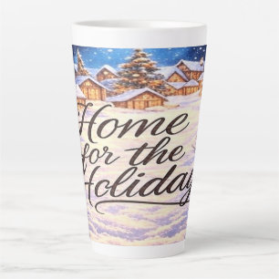 'Home for the Holidays' Latte Mug