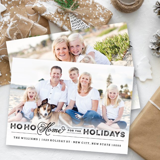 Home For The Holidays Moving Announcement Card (Creator Uploaded)