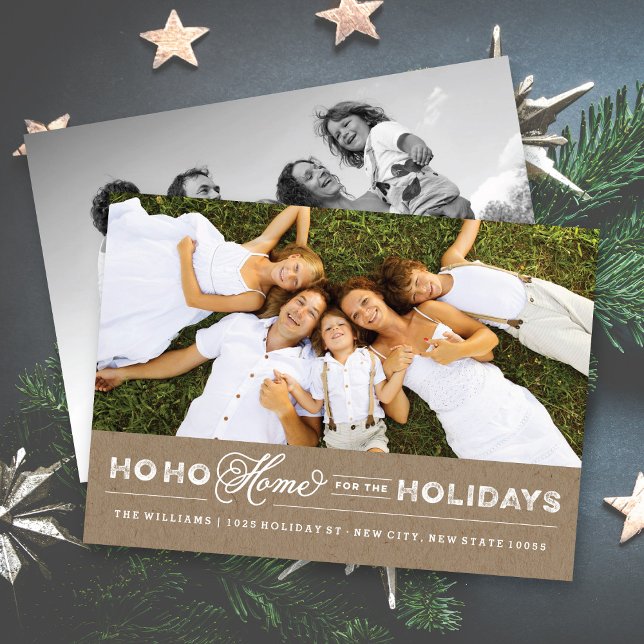 Home For The Holidays Moving Announcement Card (Creator Uploaded)