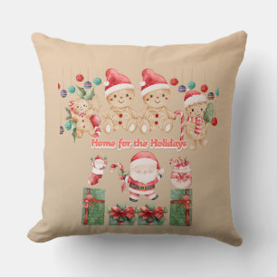 Home for the Holidays -Santa Claus pillow