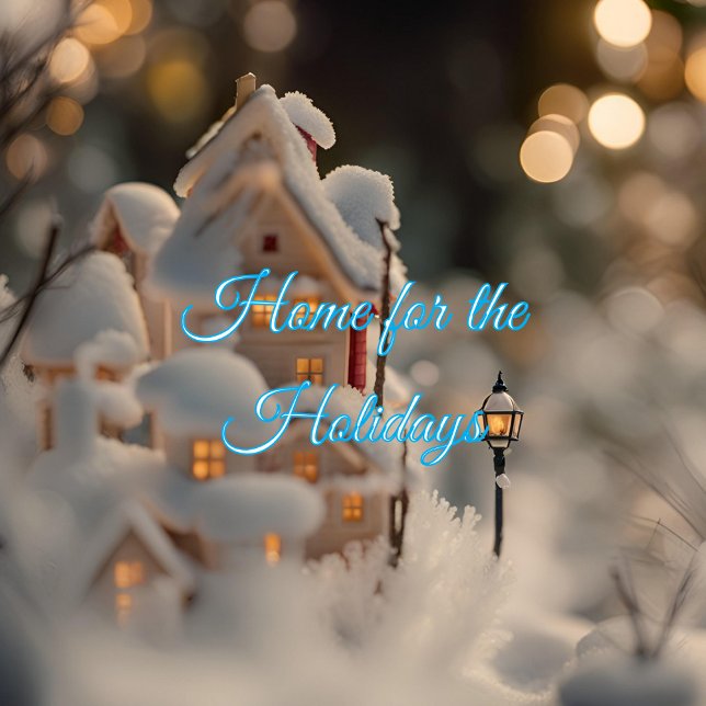 Home for the Holidays Tree Decoration Card (Creator Uploaded)