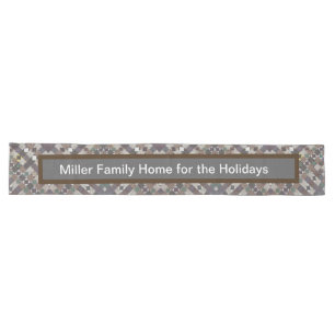 Home For The Holidays Vintage Patchwork Quilt Long Table Runner