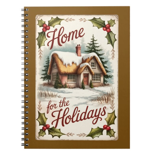 Home For The Holidays Winter Notebook (Front)