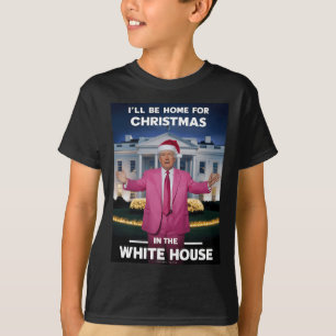 Home For Xmas Santa Funny Trump Xmas Pyjamas T-Shirt