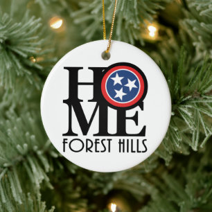 HOME Forest Hills Tennessee Ceramic Tree Decoration