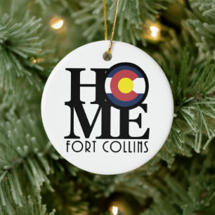 HOME Fort Collins Ceramic Tree Decoration