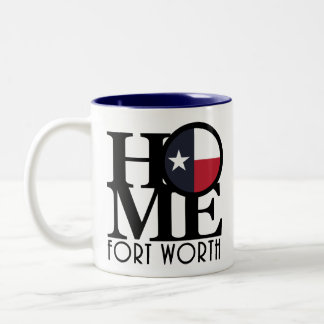 HOME Fort Worth Texas Two-Tone Coffee Mug