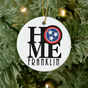 HOME Franklin Tennessee Ceramic Tree Decoration