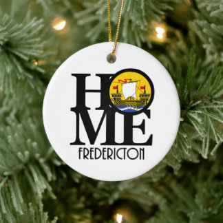 HOME Fredericton New Brunswick  Ceramic Tree Decoration