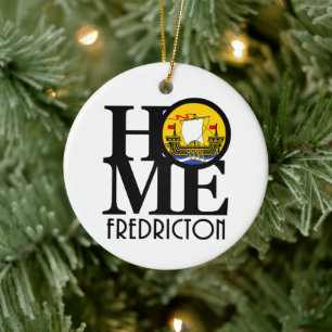 HOME Fredricton New Brunswick Ceramic Tree Decoration