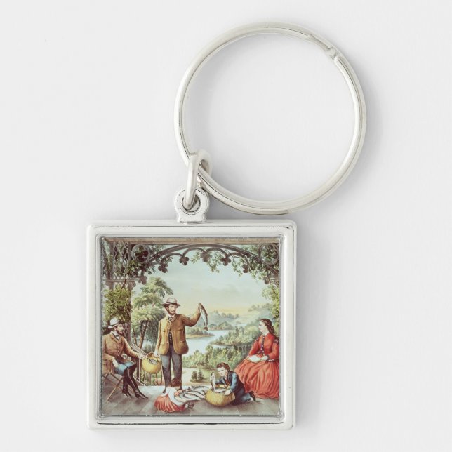 Home from the Brook, The Lucky Fishermen Key Ring (Front)