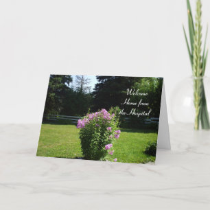 Home from the Hospital-Pink Flowers Card