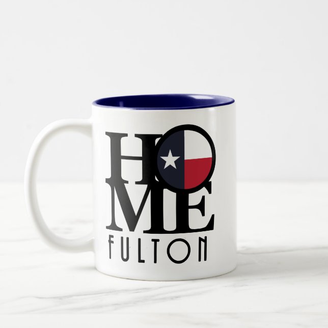 HOME Fulton Texas Two-Tone Coffee Mug (Left)