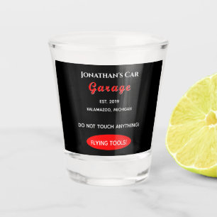 Home Garage Car Mechanic Glass Shot Glass